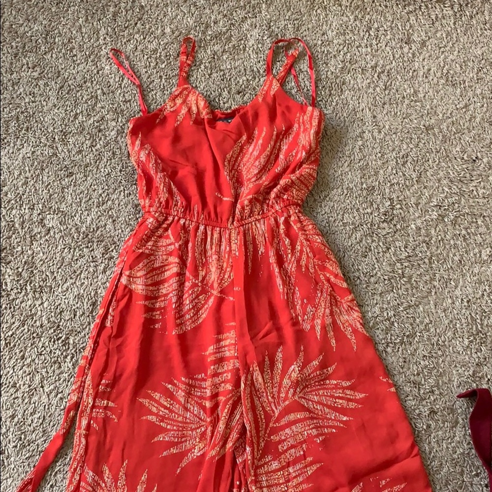 Orange summery Romper